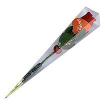 Reusable and Recyclable Clear Single Rose Sleeves / Bags with BOPP CPP PE