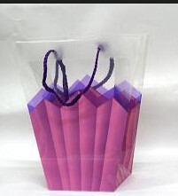 Small Flower Carry Bags with PP Plastic Material Flower Wrapping Sleeves / Sheets / Rolls