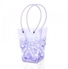 Eco friendly Customize Flower Carry Bags Printing PP Plastic with Hanging for Potted Plant